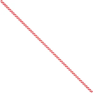 10 x 5/32" Red Candy Stripe Paper Twist Ties