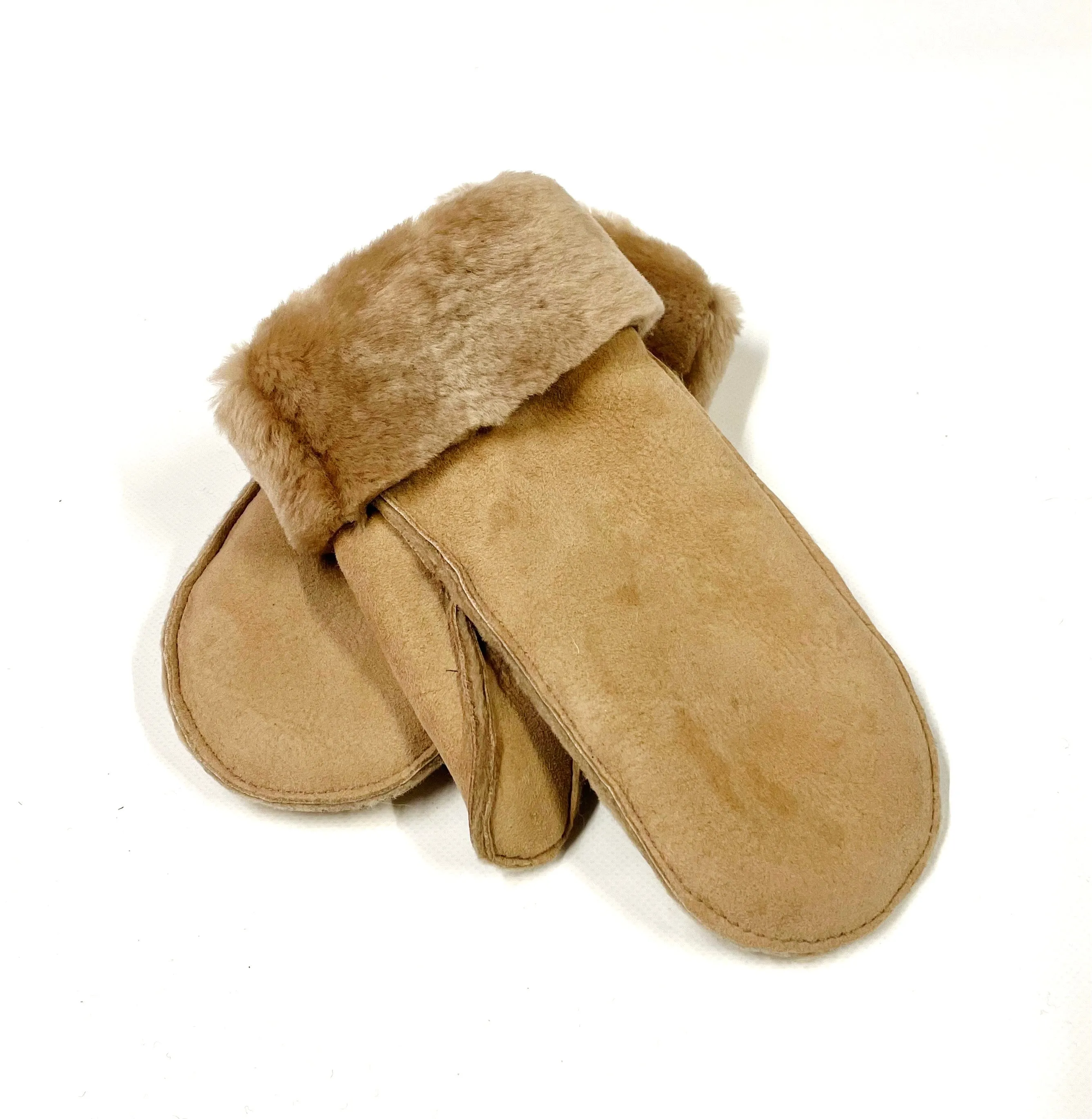 100% Genuine Sheepskin Mittens Mens Ladies Gloves Various Colours Made In The UK