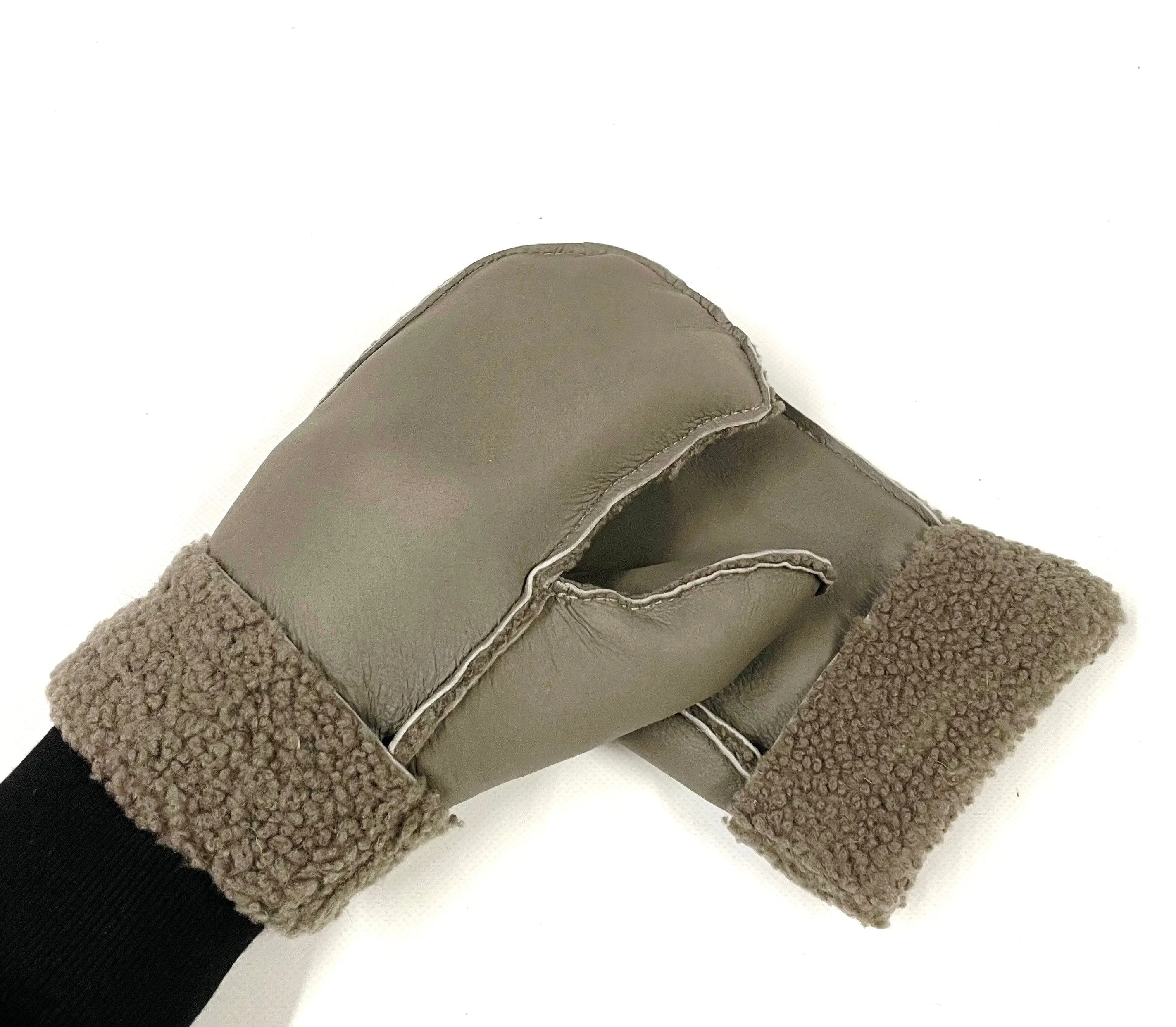 100% Genuine Sheepskin Mittens Mens Ladies Gloves Various Colours Made In The UK