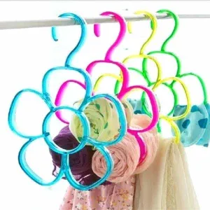 Acrylic Flower Scarf Hanger