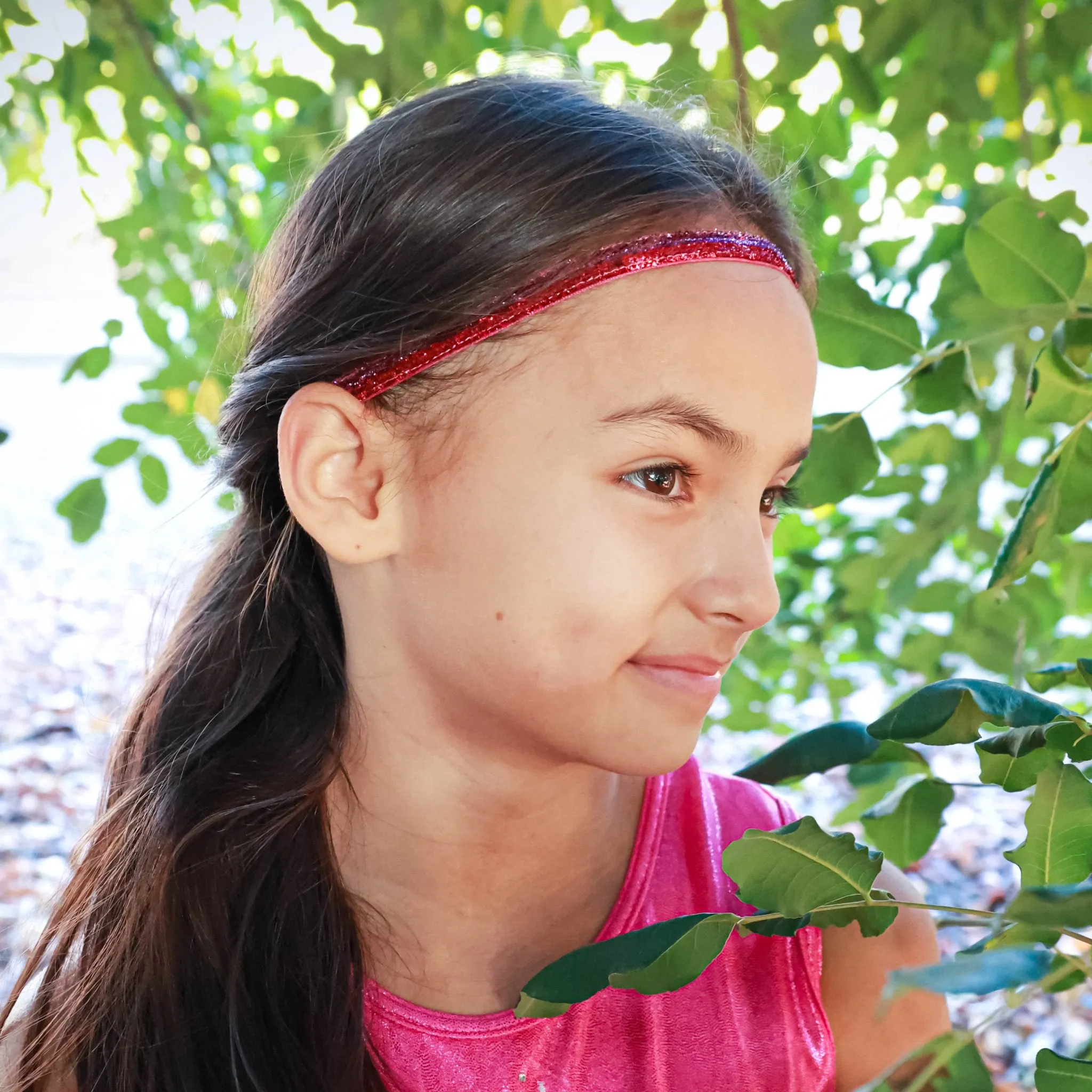 Adjustable No Slip Glitter Thin Headband