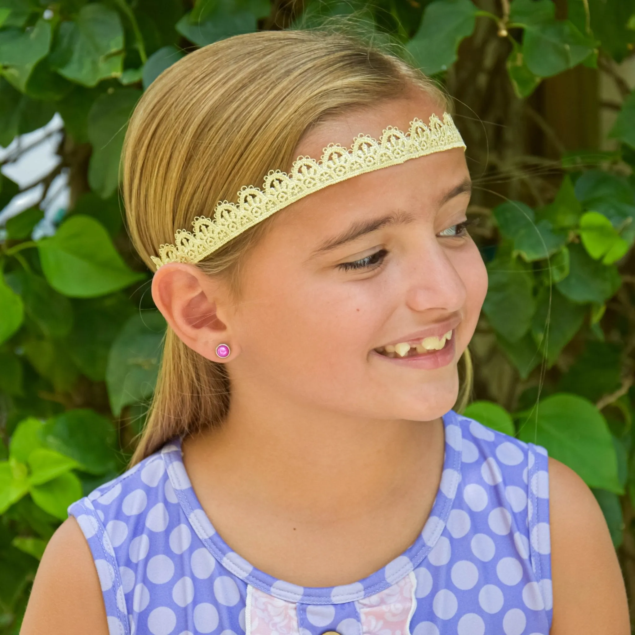 Adjustable No Slip Tiara Crown Headbands - 4 Pack