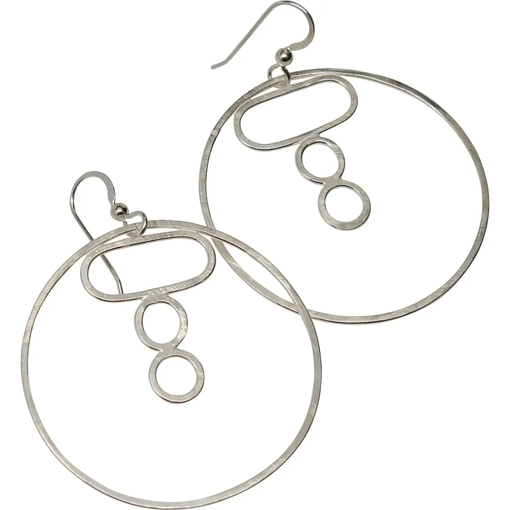 Argentium Silver Funky Hoops