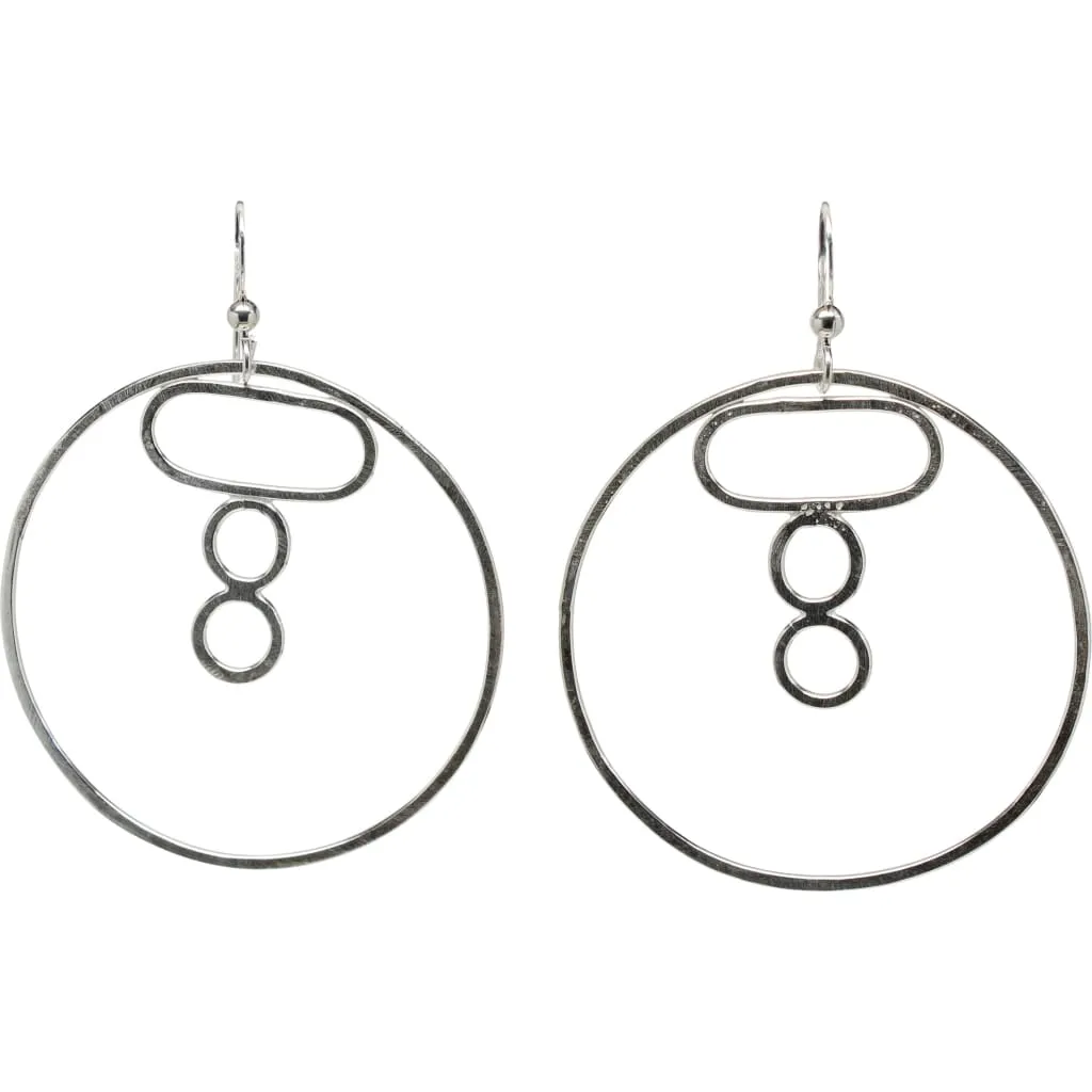 Argentium Silver Funky Hoops