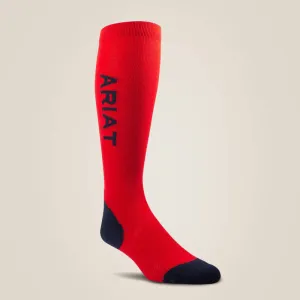 AriatTEK Performance Socks Navy & Red