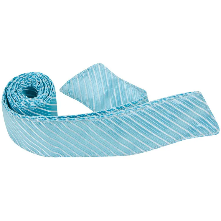 B16 HT - Aqua Pinstripe - Matching Hair Tie