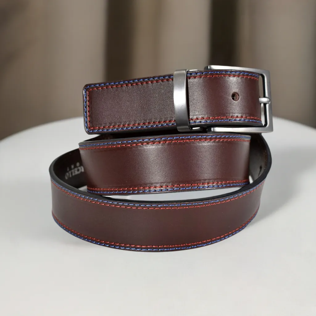 B27 Chocolate 2 Stitch Belt