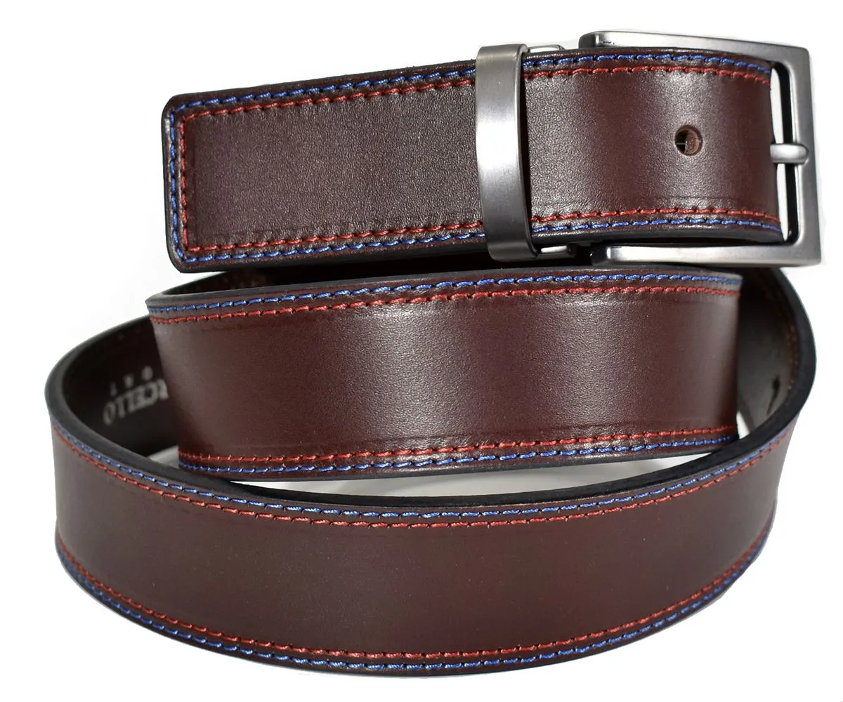 B27 Chocolate 2 Stitch Belt