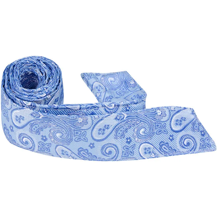 B3 - Blue Paisley - Varied Widths