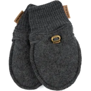 Baby Wool Mittens - Anthracite Melange