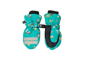 Baby/kids Water Repellent Ski Mittens - Woodland Camp