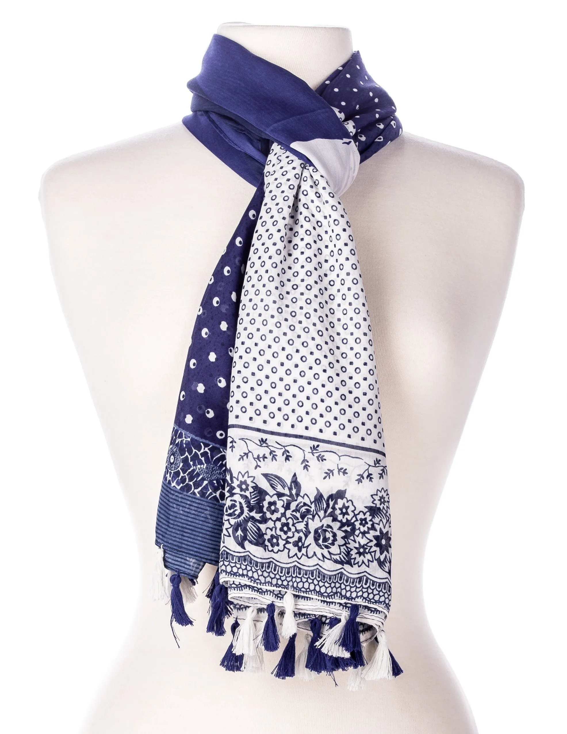 Benson Spring Scarf with Tassles