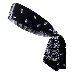 Black Bandana Tie Headband