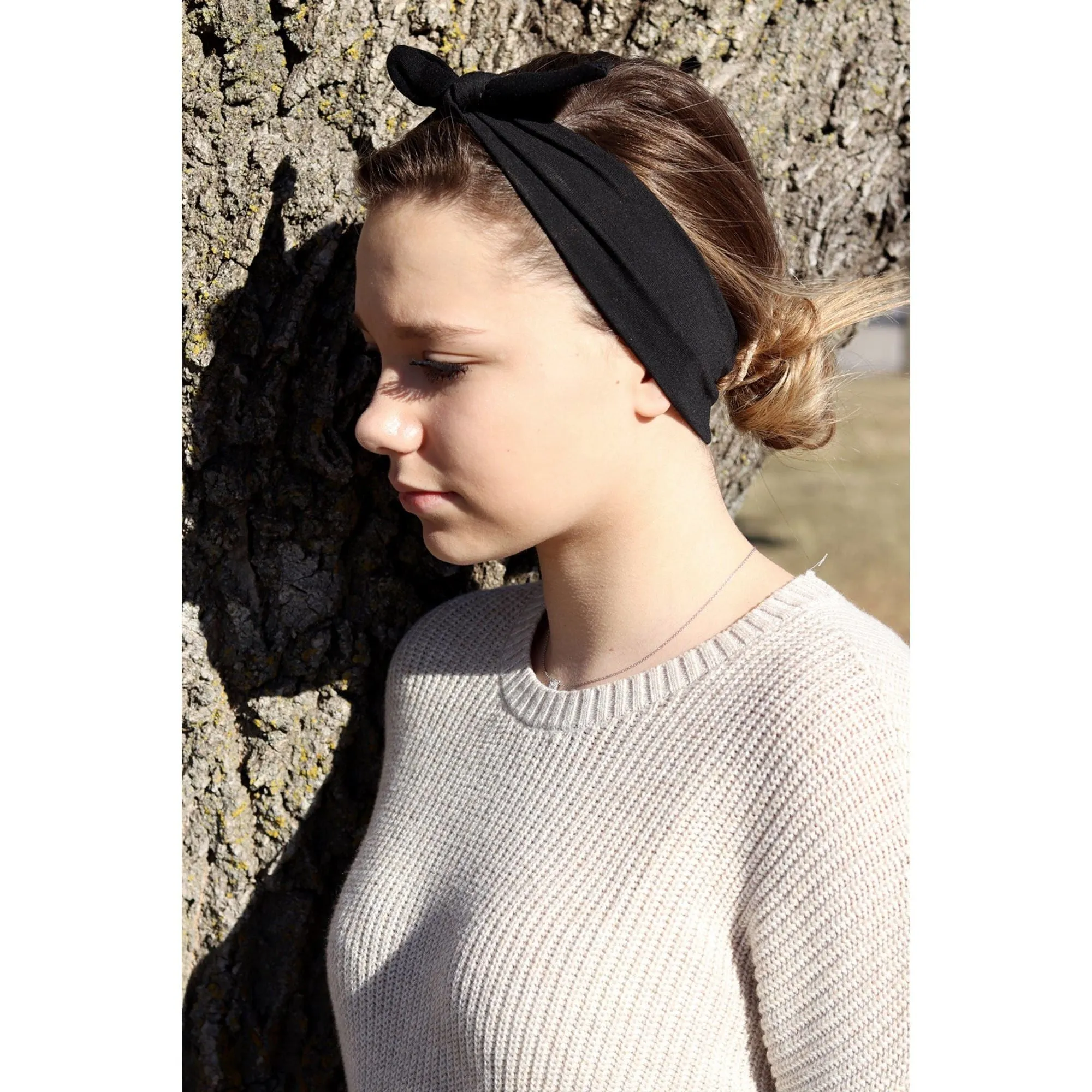 Black Bow Headband