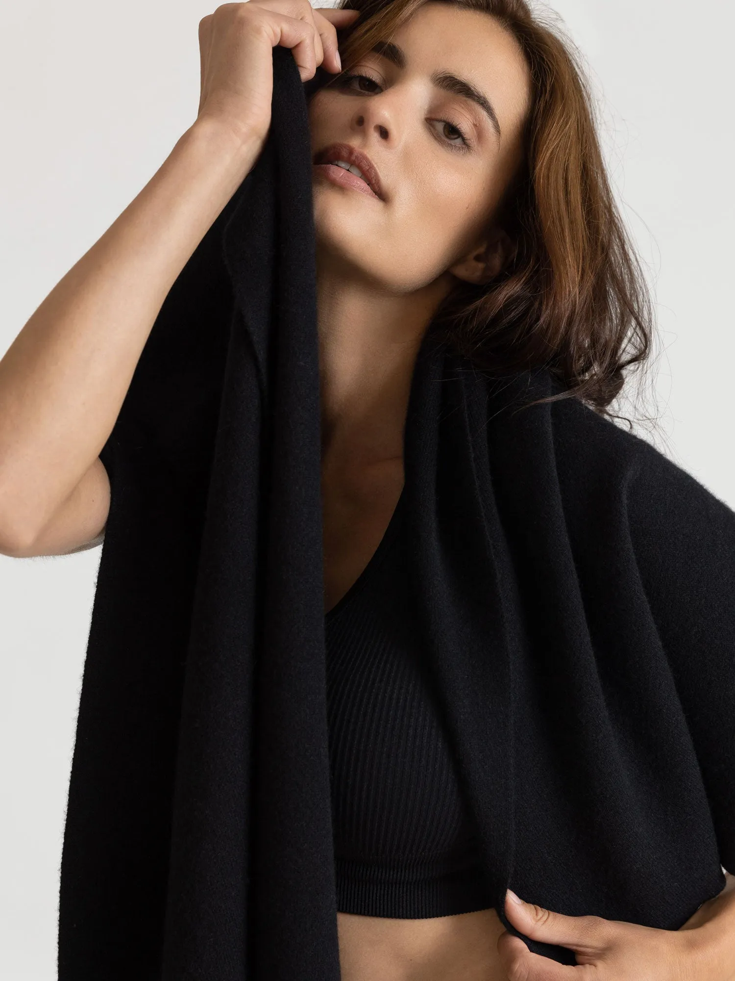 Cashmere scarf "Nobel" - black