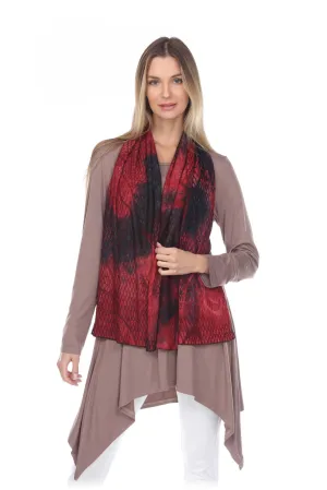 Crimson Lace Lightweight Scarf