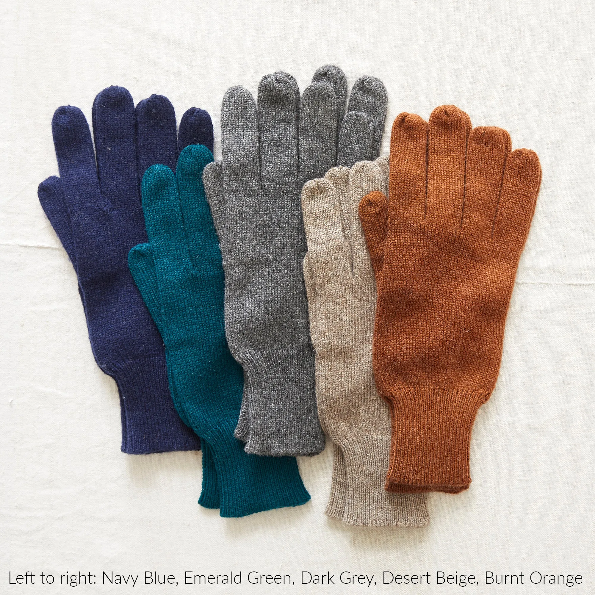 DEV Luxury Soft Fine Knit Merino Mens Gloves