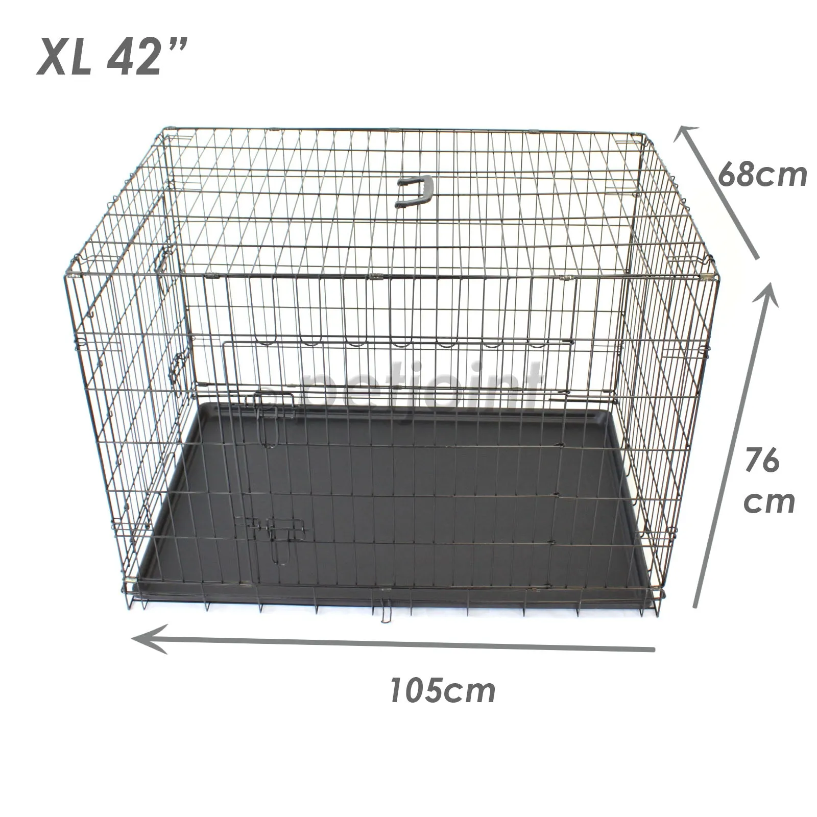 Extra Large Wooden Kennel   42" XL Metal Wire Pet Crate