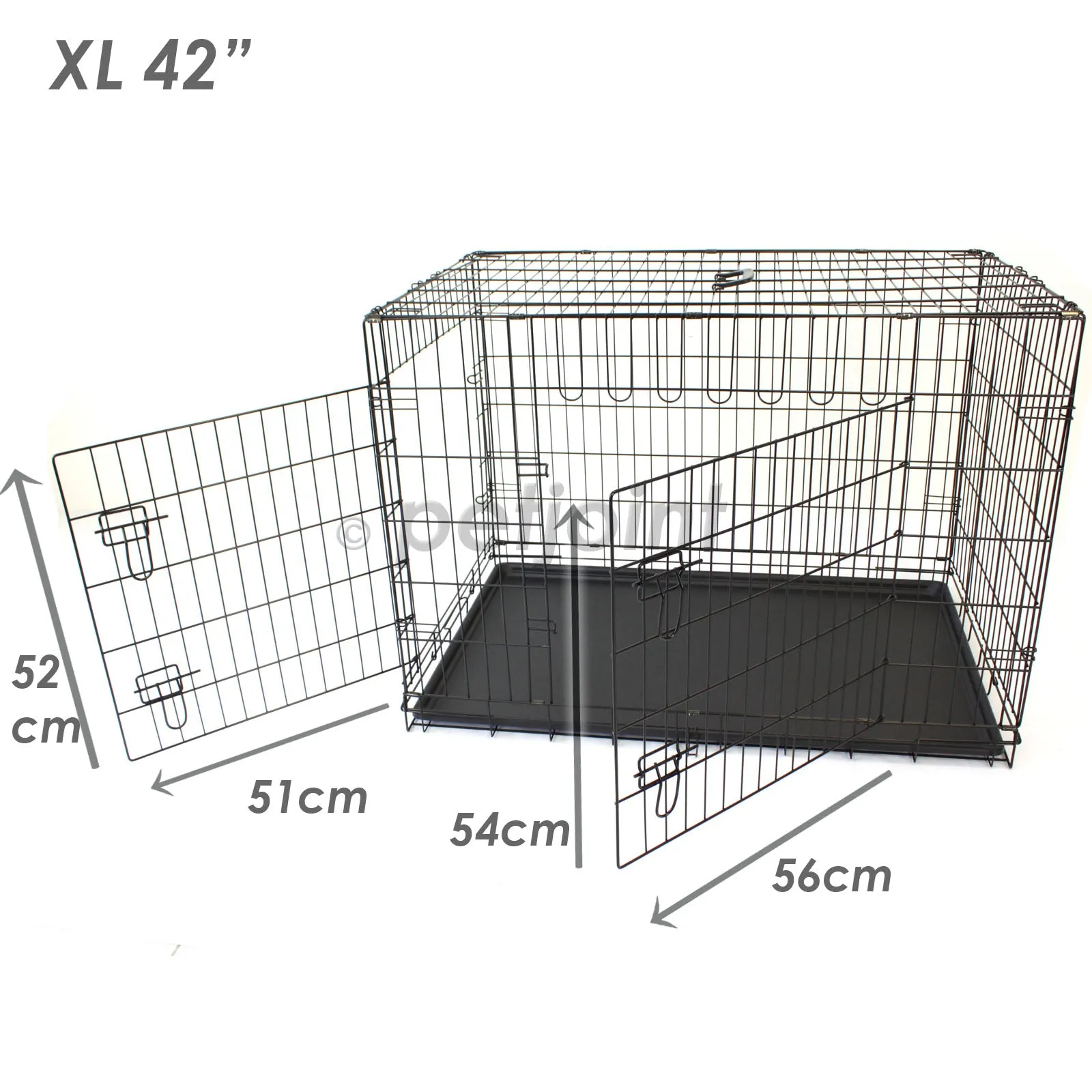 Extra Large Wooden Kennel   42" XL Metal Wire Pet Crate