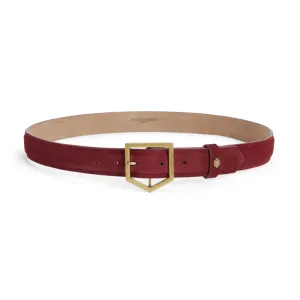 Fairfax & Favor Felbrigg Ladies Belt - Ruby