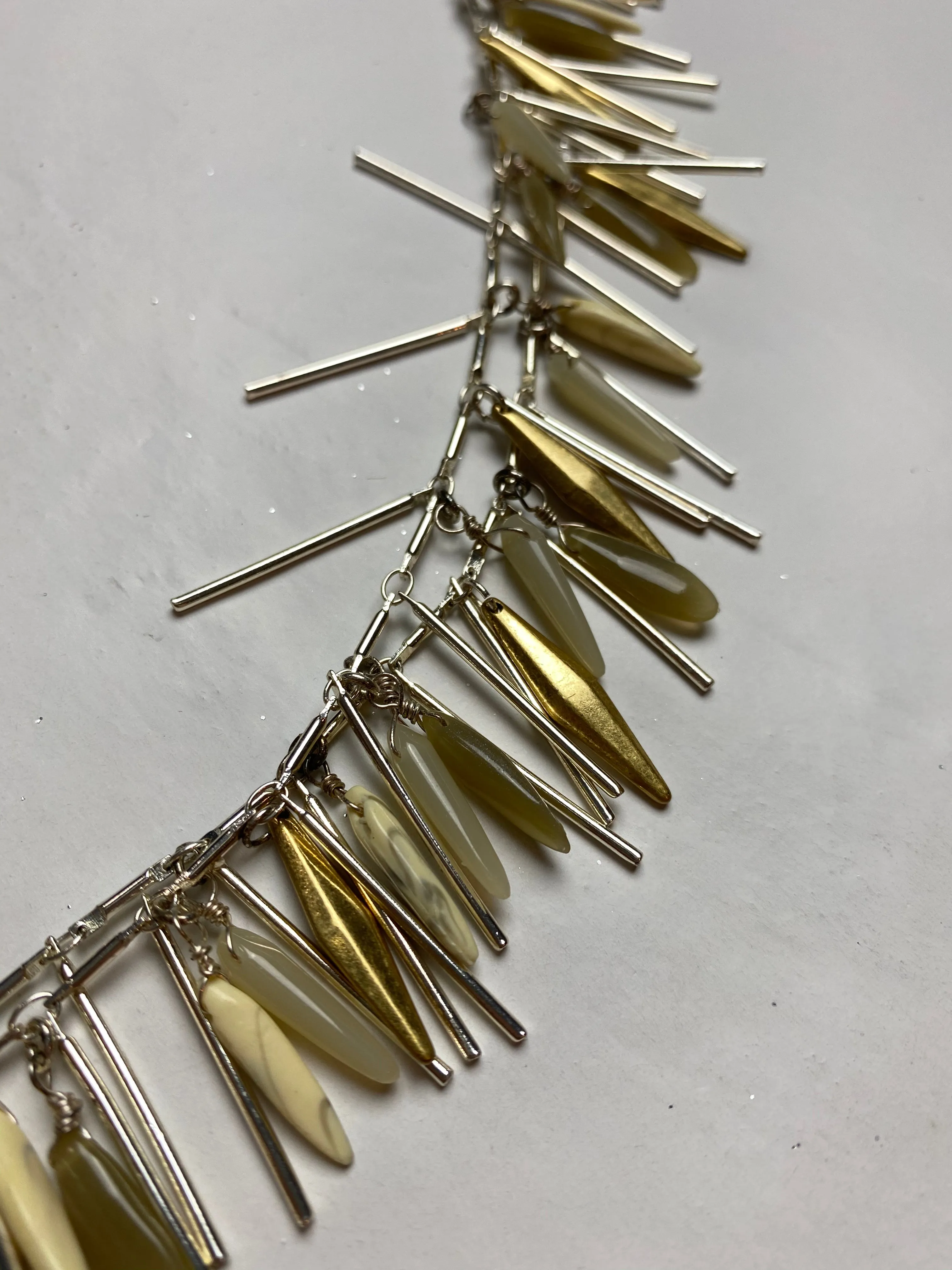 Funky 18" Necklace w/ Spikes