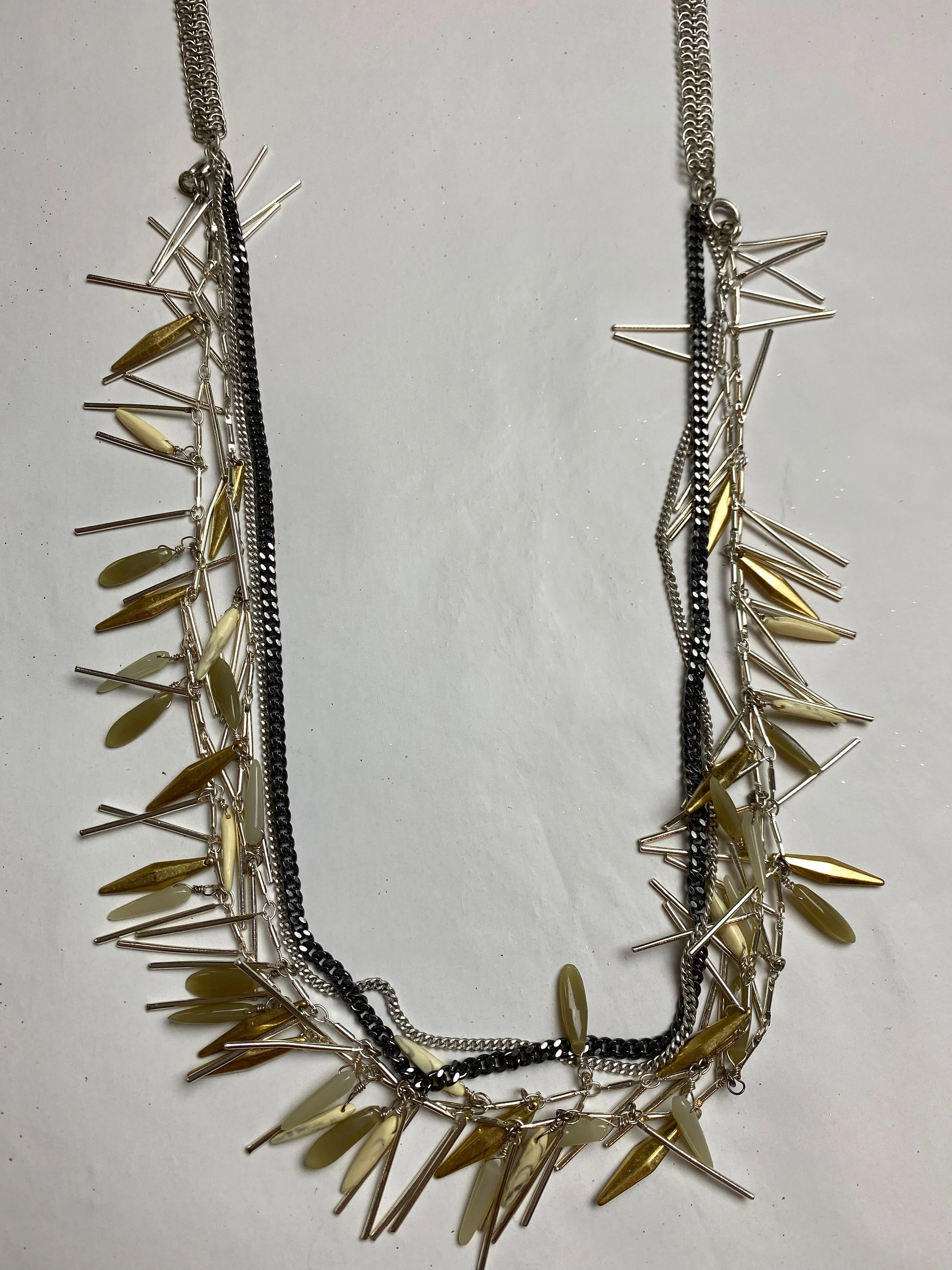 Funky 18" Necklace w/ Spikes