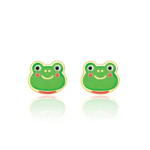 Girl Nation Fancy Frog Cutie Stud Earrings