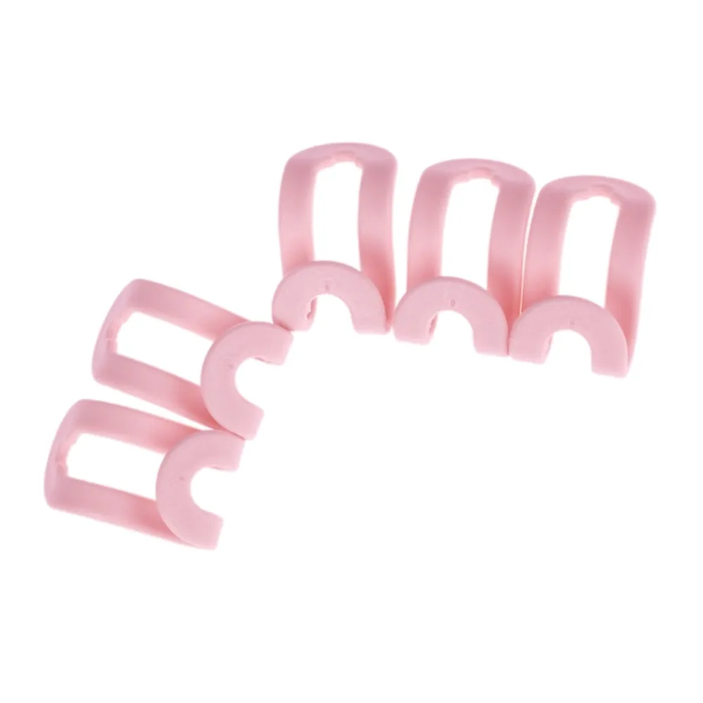 Hanger Hooks- Easy Hook Closet Organizer  - Pink - 5 Pack