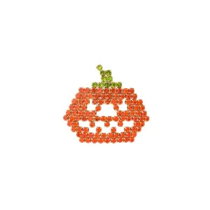 High-Quality Rhinestone Jack O Lantern Brooch Pin - Durable and Long-Lasting