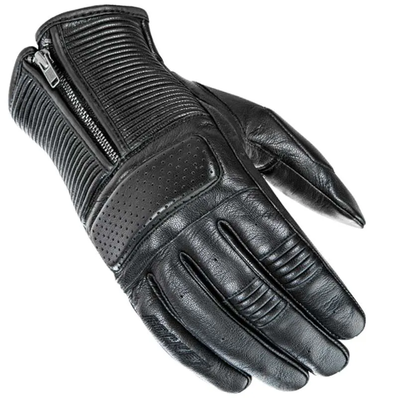 Joe Rocket Cafe Racer Mens Leather Gloves Black