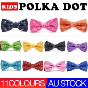 Kids Polka Dot Bow Ties