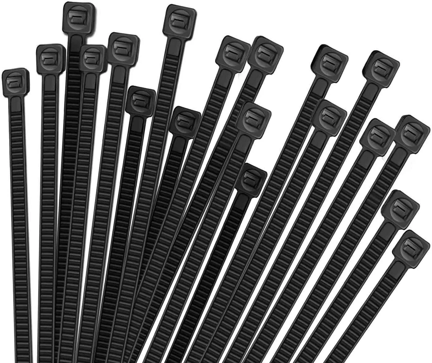 Kuber Industries 150 MM Self Locking Cable Ties|Heavy Duty Nylon Zip Ties|Pack of 100 (Black)