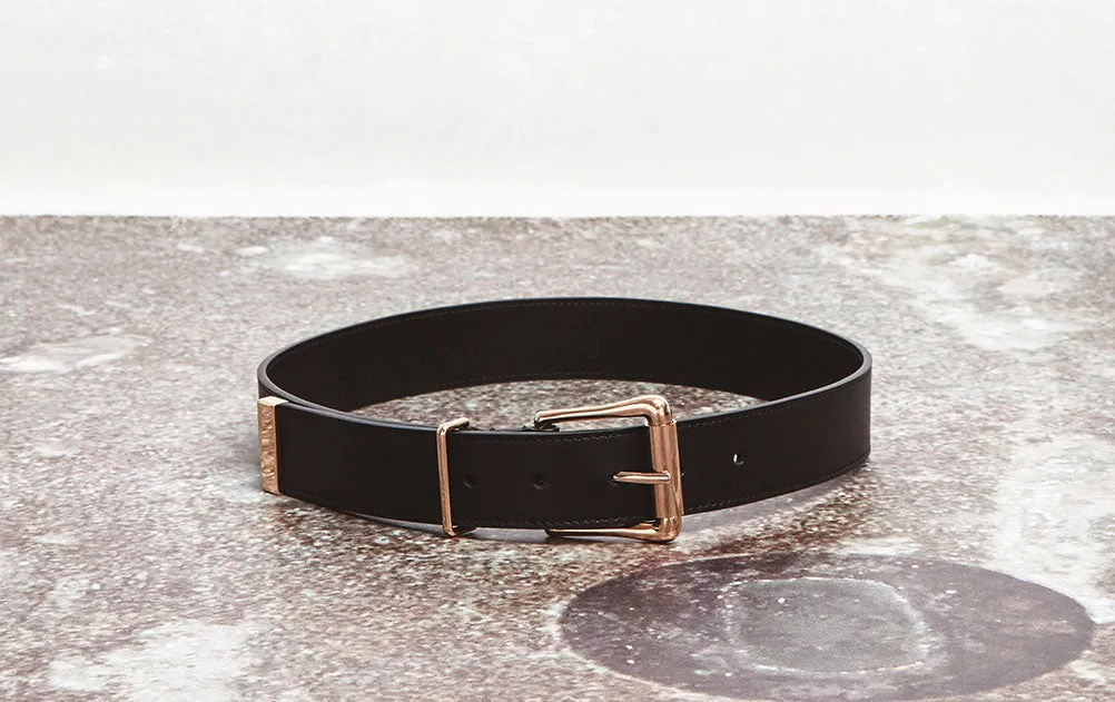 Laird Belt in Black Leather