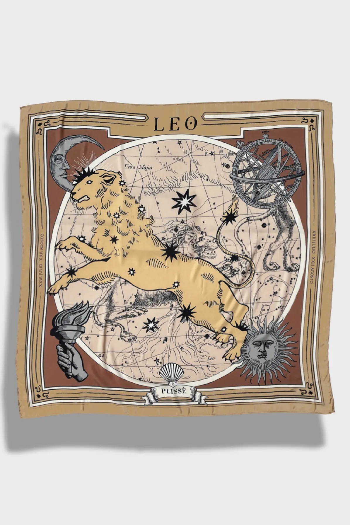 Leo Silk Scarf