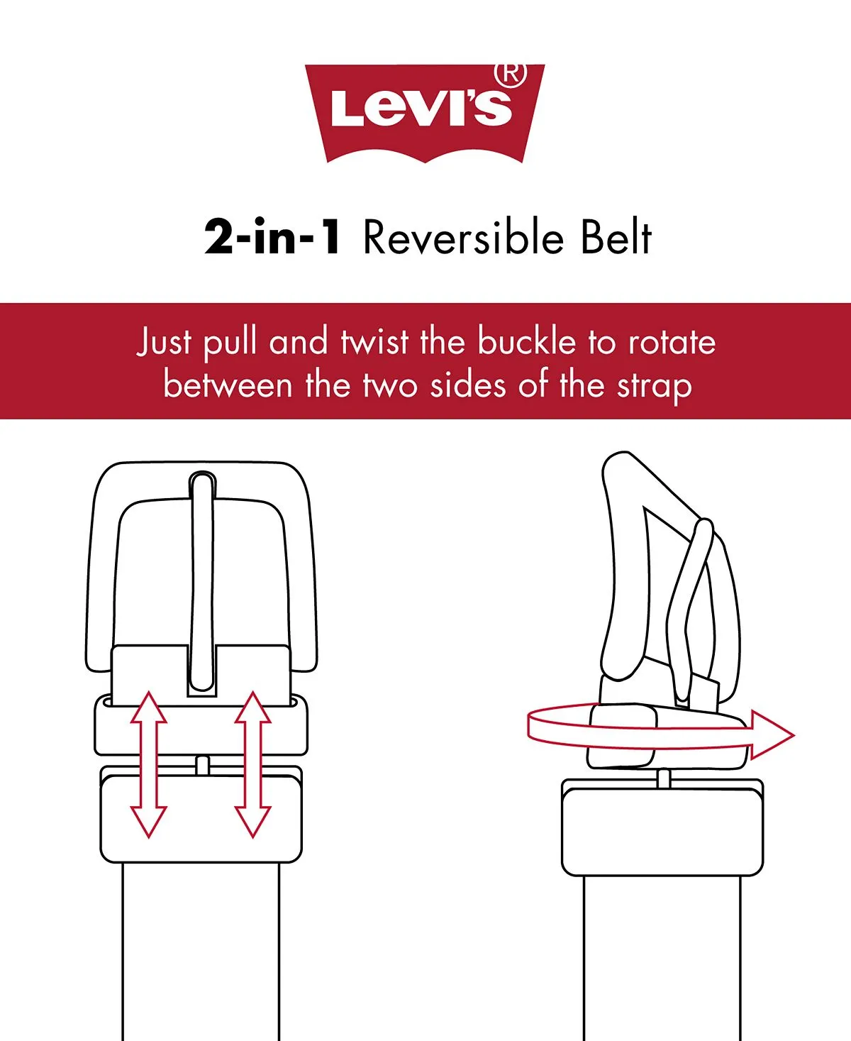 Levi's Men's Reversible Belt