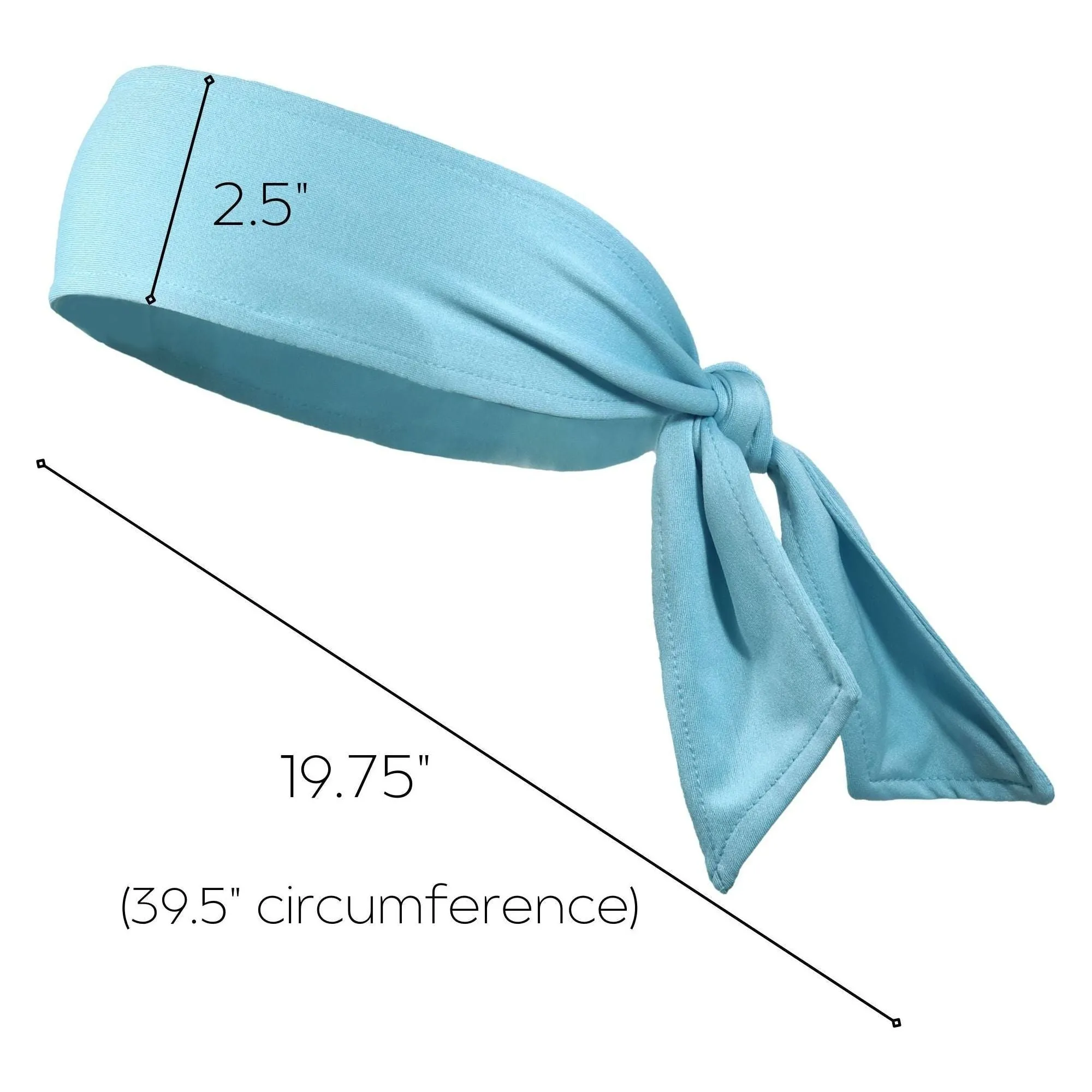 Light Blue Tie Headband