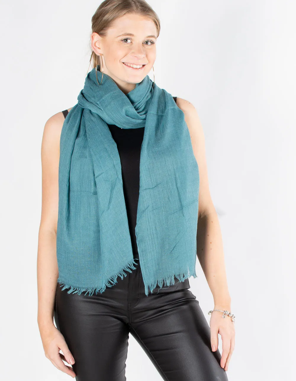 Lightweight Scarf Pashmina | Sea Green