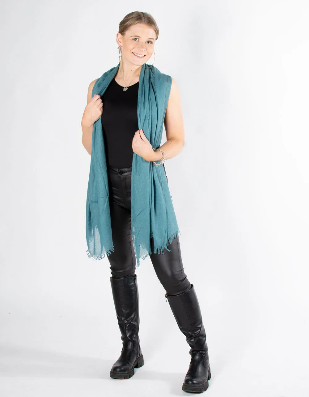 Lightweight Scarf Pashmina | Sea Green