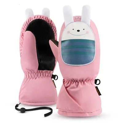 Luckyboo Kids Thicken Snow Mittens Animal Mittens for Toddlers