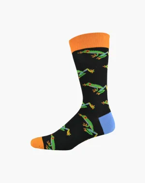 MENS RAINFOREST FROG BAMBOO SOCK