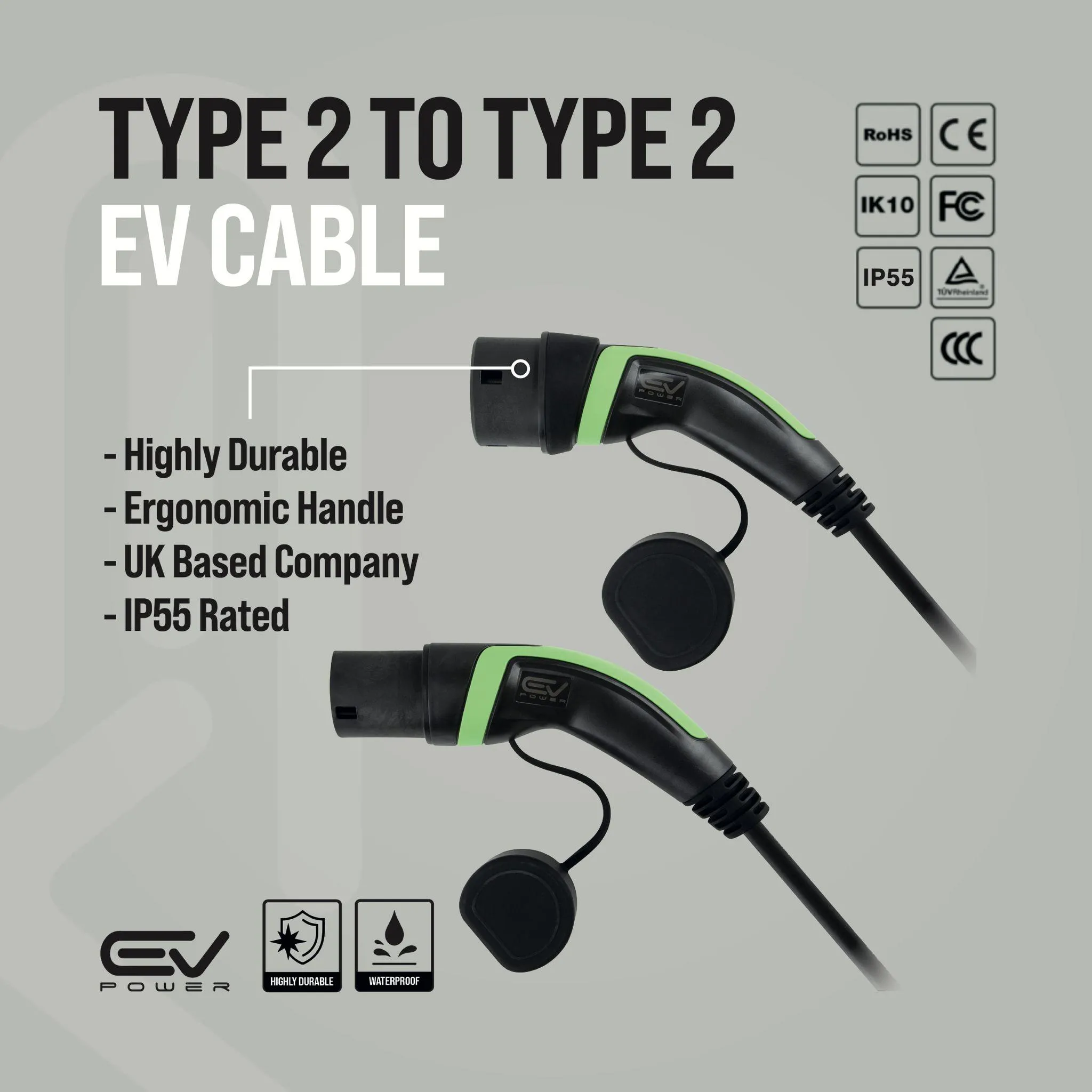 Mercedes B Class E-Cell EV Charging Cable