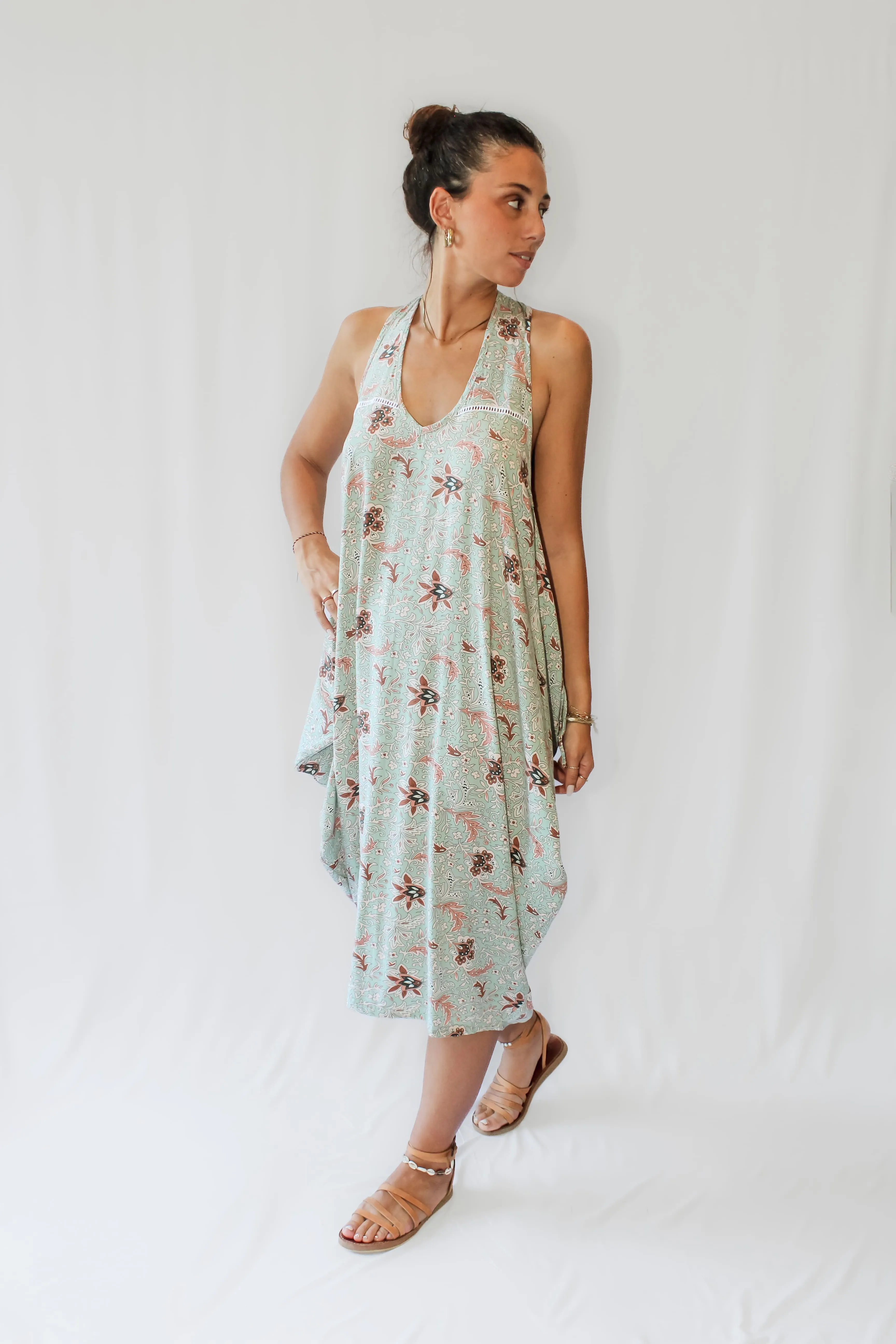 Midi Wingdress - soft turquoise