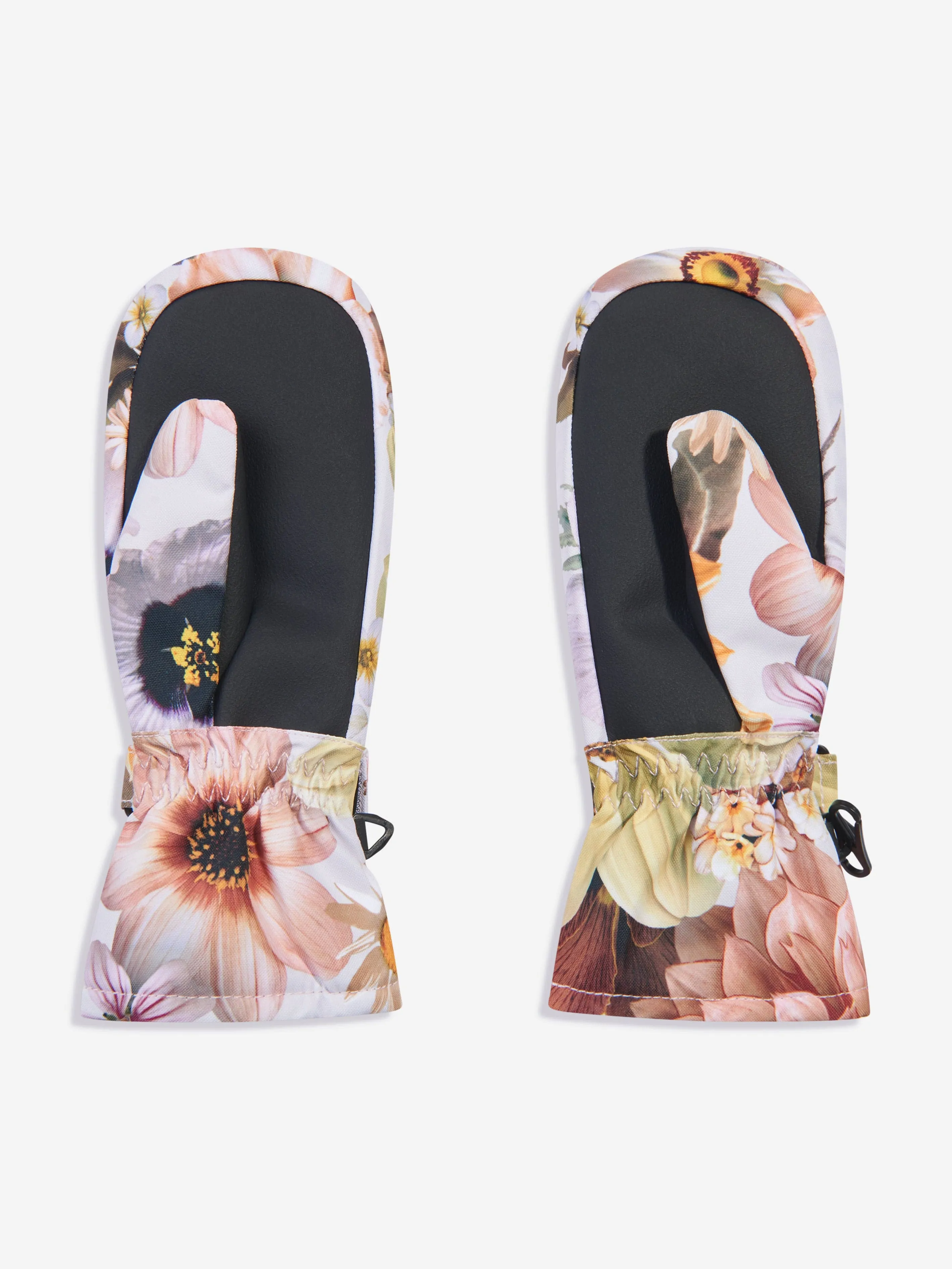 Molo Girls Retro Flowers Mittens in Multicolour