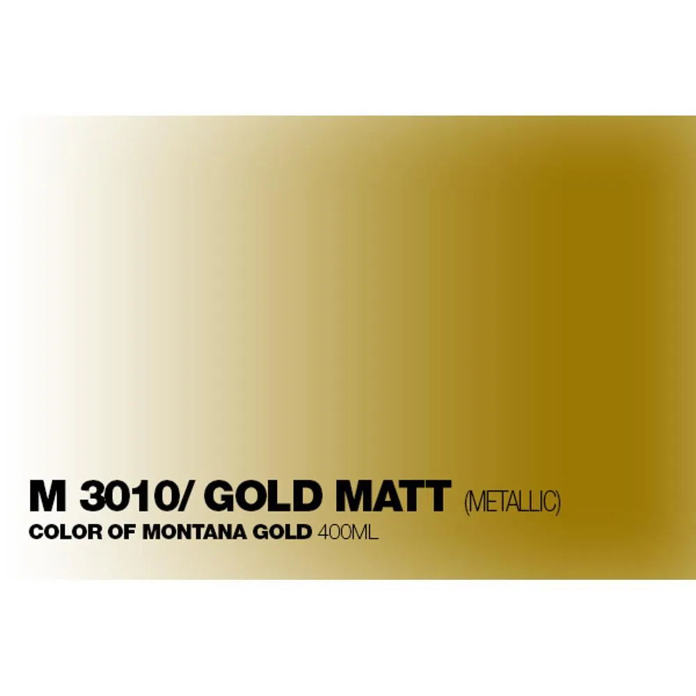 Montana GOLD 400mL Spray Paint - Metallic Gold Matte