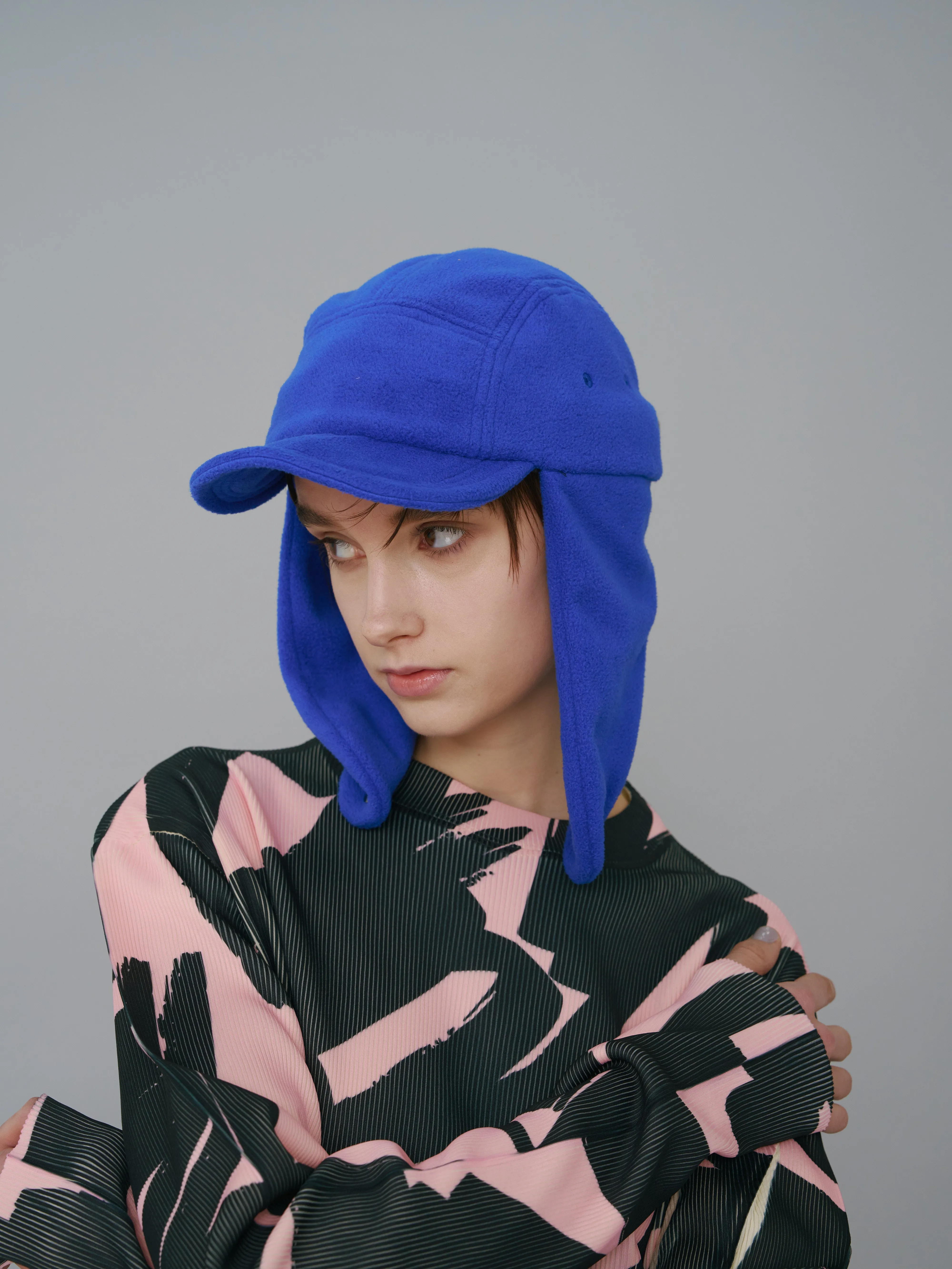 NON TOKYO /EARMUFFS FLEECE CAP (BLUE)