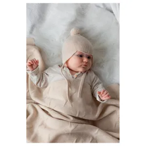 Oat Milk Baby Hat Bonnet Cashmere