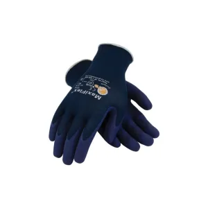 PIP ATG 34-274 MaxiFlex Elite Ultra Light Weight Glove with Nitrile Coated MicroFoam Grip, Black, Medium, 1 Pair