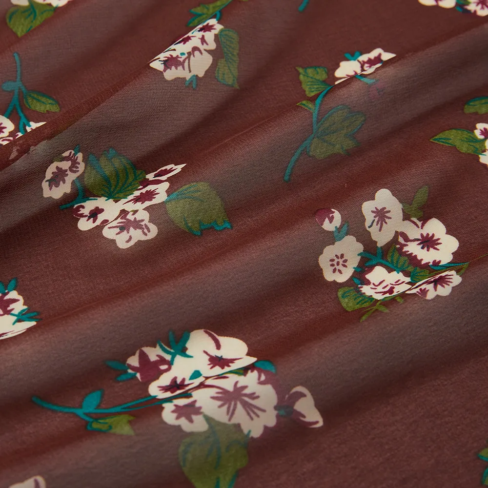 Polyester Flower Pattern ChiffonFabric