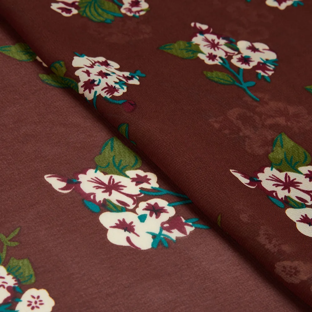 Polyester Flower Pattern ChiffonFabric