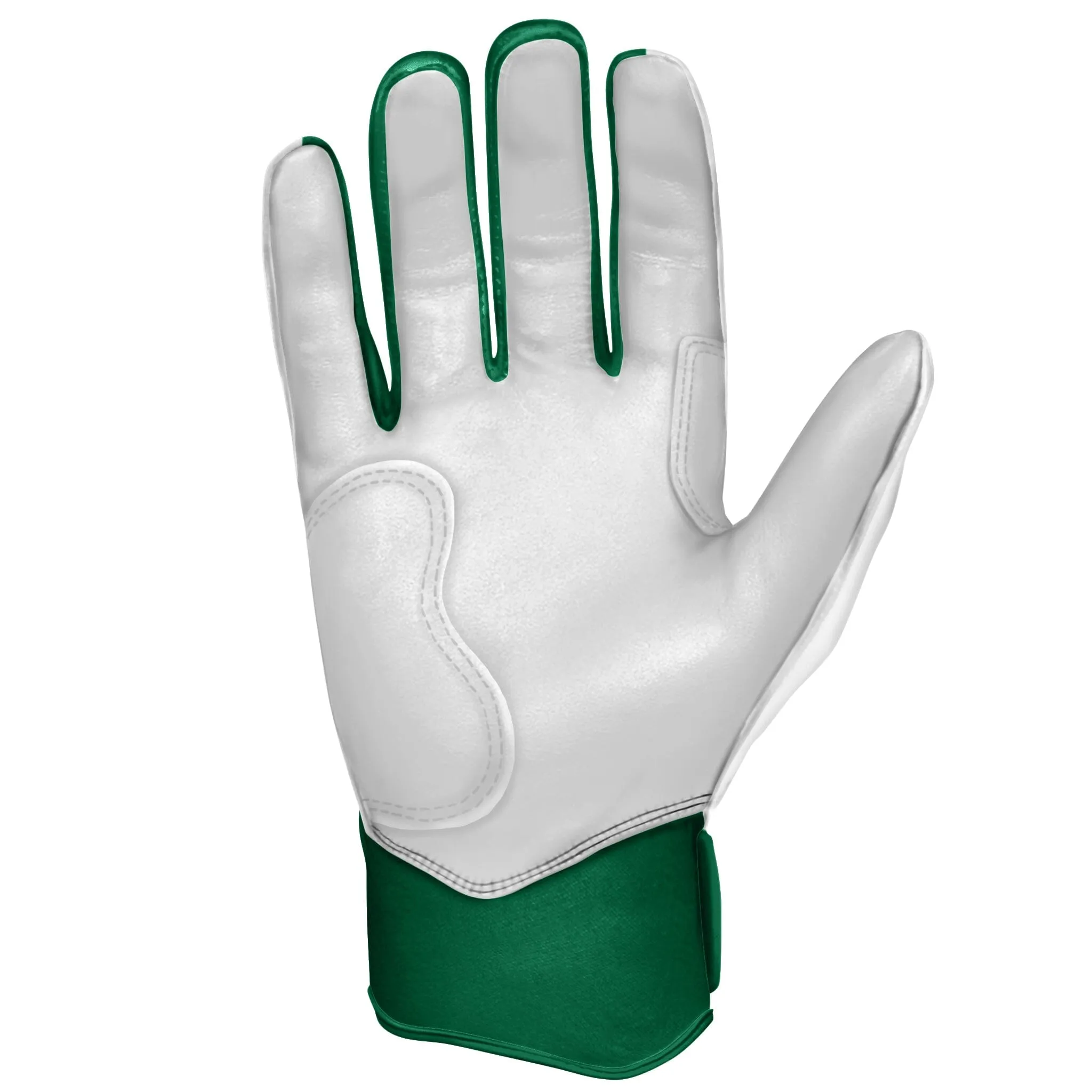 PREMIUM PRO CHROME Series Short Cuff Batting Gloves | GREEN